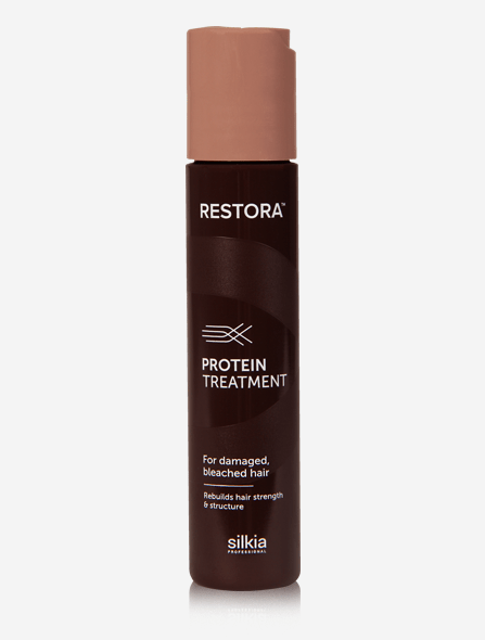 Restora Protein Treatment restores strength, elasticity and shine to damaged and bleached hair.